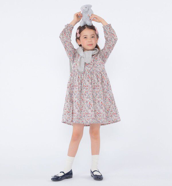 SHIPS KIDS「SHIPS KIDS:100～130cm / リバティ 長袖 ワンピース」|ワンピース|