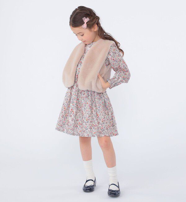 SHIPS KIDS「SHIPS KIDS:100～130cm / リバティ 長袖 ワンピース」|ワンピース|