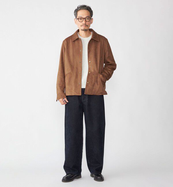 SHIPS「SHIPS: ポリエステル フェイク スエード コーチ ブルゾン」|ブルゾン・スタジャン|