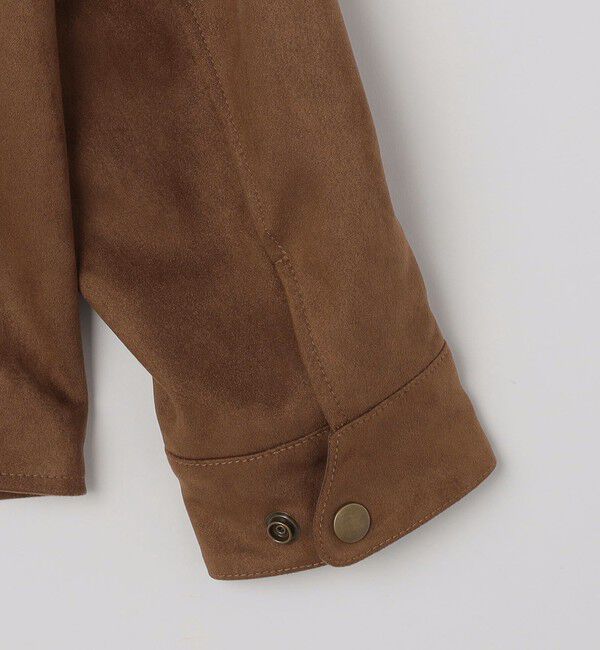 SHIPS「SHIPS: ポリエステル フェイク スエード コーチ ブルゾン」|ブルゾン・スタジャン|