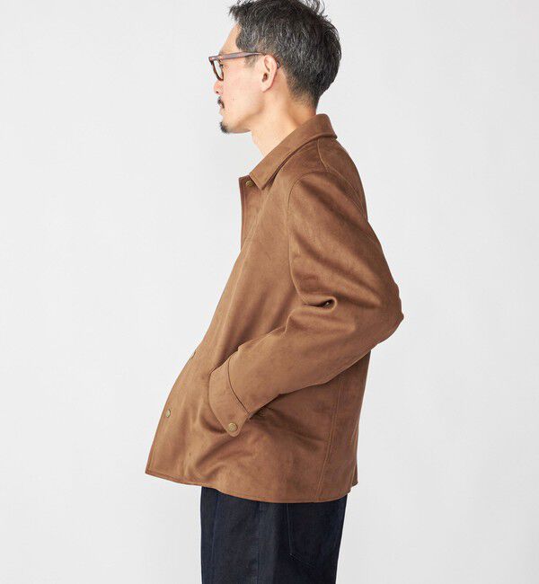 SHIPS「SHIPS: ポリエステル フェイク スエード コーチ ブルゾン」|ブルゾン・スタジャン|