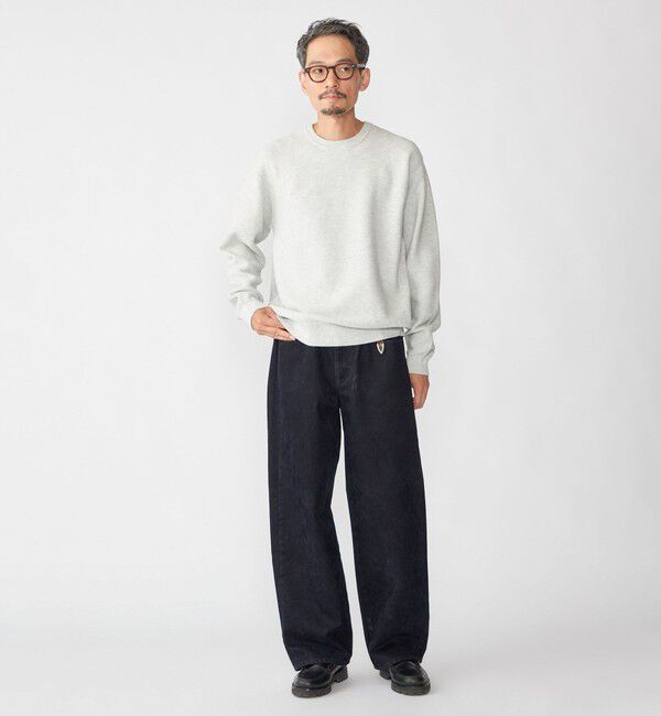 SHIPS「SHIPS:〈手洗い可能〉TEXBRID(R) コットン ウール ピケ クルーネック ニット」|ニット・セーター|