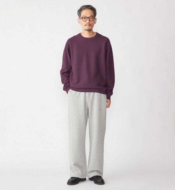 SHIPS「SHIPS:〈手洗い可能〉TEXBRID(R) コットン ウール ピケ クルーネック ニット」|ニット・セーター|