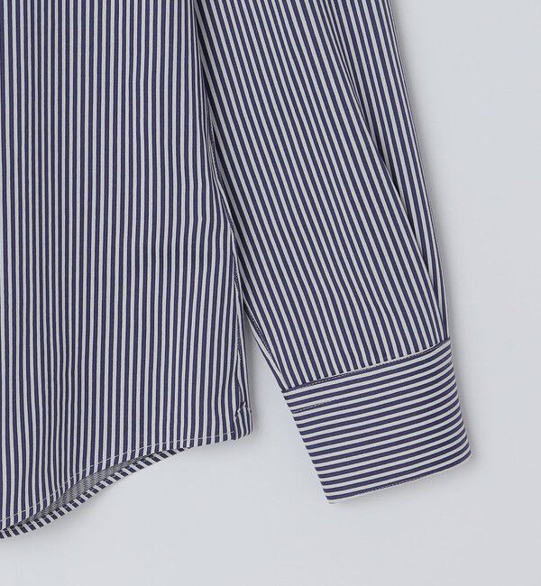 SHIPS「SHIPS: ジャージー ロンドンストライプ ワンピースカラー シャツ」|Tシャツ・カットソー|