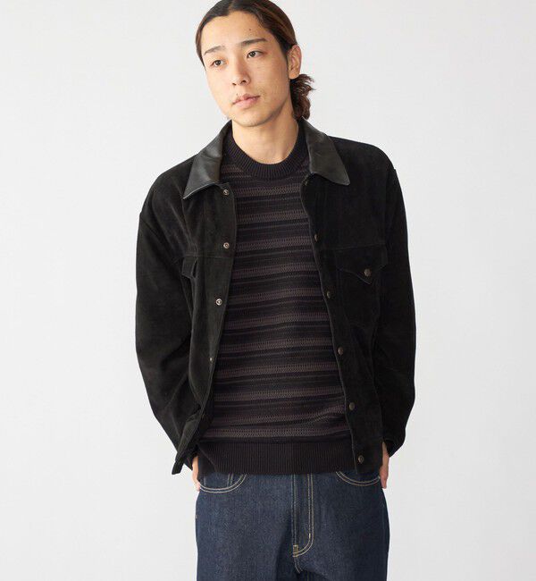 SHIPS「【City Ambient Products別注】PENNEYS: 60s スエード ジャケット」|その他|ブラック