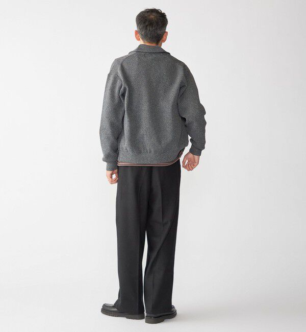 SHIPS「SHIPS:〈手洗い可能〉ミックス ポリ ショールカラー ニット カーディガン」|カーディガン|