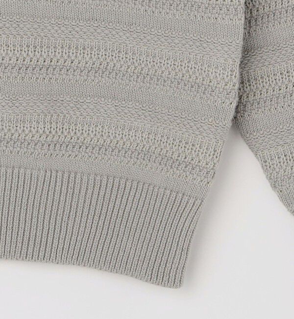 SHIPS「City Ambient Products: 〈手洗い可能〉7ゲージ ランダム ボーダー クルーネック ニット」|ニット・セーター|