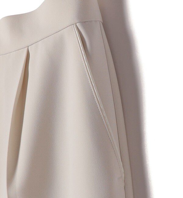 SHIPS for women「〈手洗い可能〉ダブル クロス セミ ワイド パンツ（セレモニー対応可）」|その他|