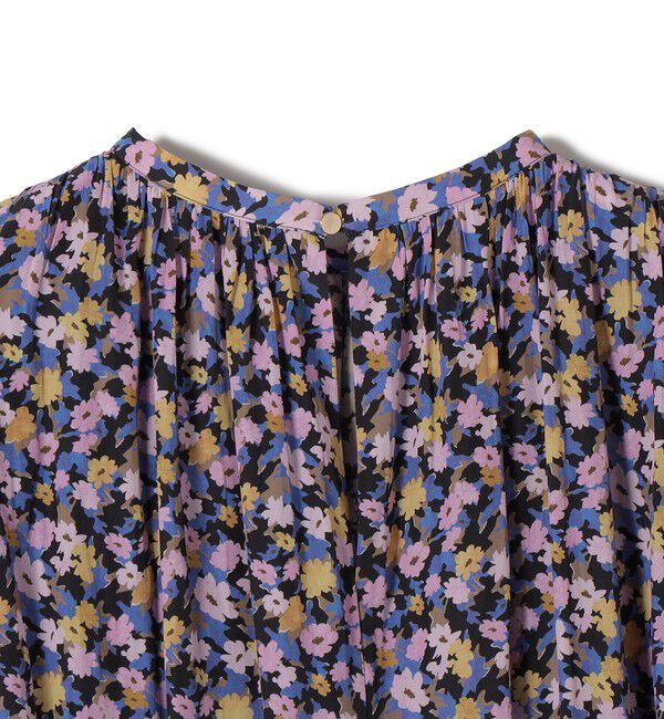 SHIPS for women「〈手洗い可能〉カッセン フラワー プリント ノースリーブ ワンピース」|ワンピース|