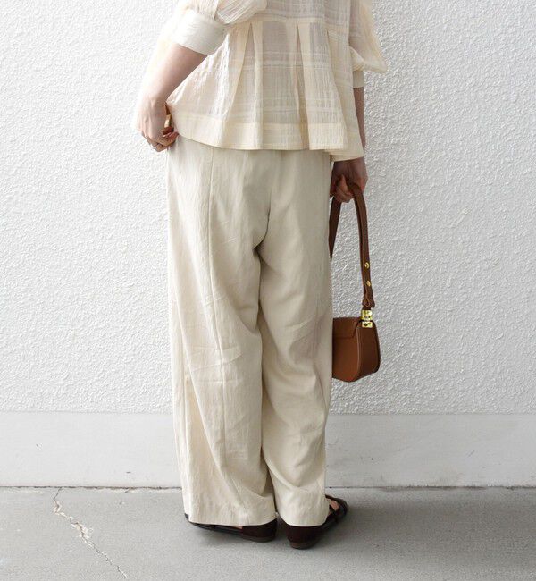 SHIPS any「《予約》SHIPS any:〈洗濯機可能〉ツイル センター シーム ワイド イージー パンツ」|その他|