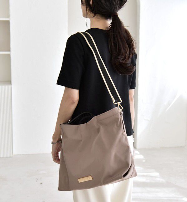 quaranciel「《予約》quaranciel: ラインベルト 2way ショルダー トート バッグ（A4対応）」|トートバッグ|