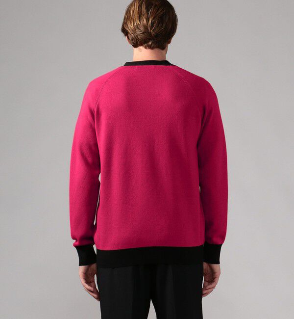 CABaN「CABaN コットンカシミヤ バイカラーVネックカーディガン」|カーディガン|