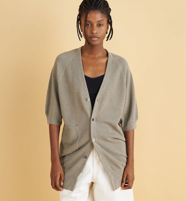 GALERIE VIE「ドライカノコ ハーフスリーブカーディガン」|カーディガン|