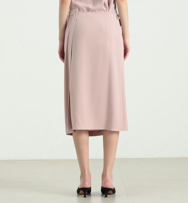 BACCA「ジョーゼットサテン リボンラップスカート」|スカート|