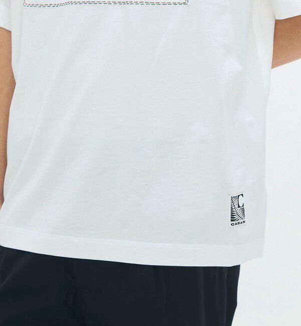 CABaN「CABaN スビンコットン MIX PATTERNED ELEPHANT Tシャツ」|Tシャツ・カットソー|