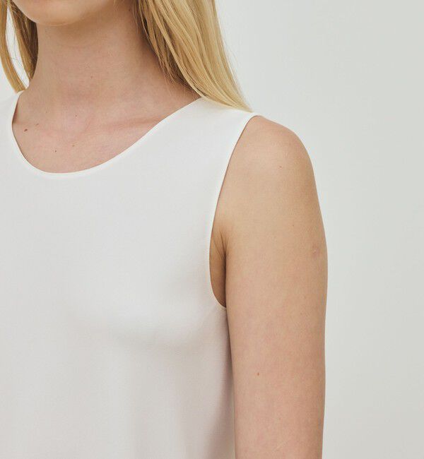 DES PRES「ライトダブルクロス ノースリーブトップス」|シャツ・ブラウス|