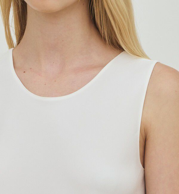 DES PRES「ライトダブルクロス ノースリーブトップス」|シャツ・ブラウス|