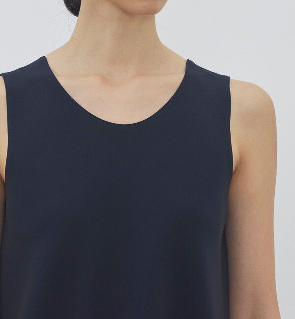 DES PRES「ライトダブルクロス ノースリーブトップス」|シャツ・ブラウス|