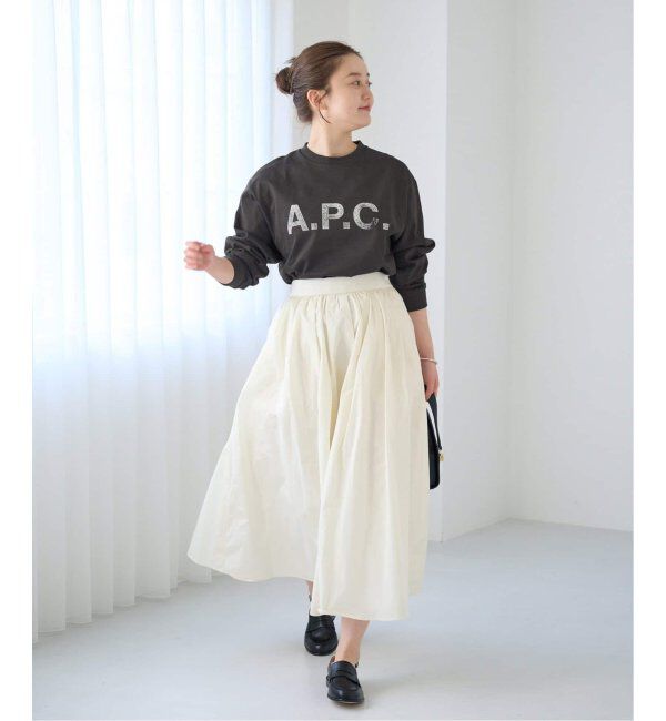 IENA「メモリータフタフレアスカート」|スカート|