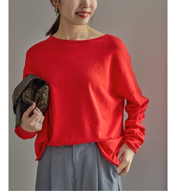 SLOBE IENA「《追加》コットンヤクニットプルオーバー」|ニット・セーター|