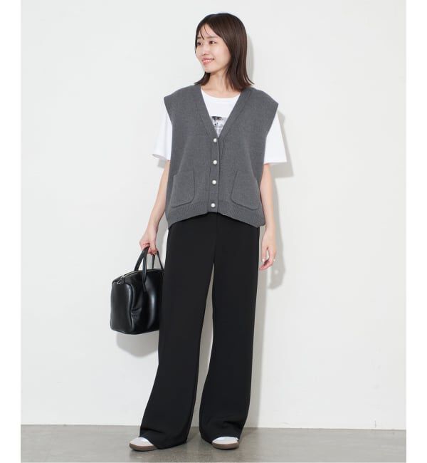 SLOBE IENA「パールニットベスト」|ベスト・ジレ|