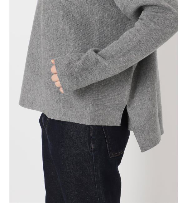 SLOBE IENA「《セットアップ対応可/WEB限定カラーあり》コットンダブルフェイスプルオーバー」|ニット・セーター|