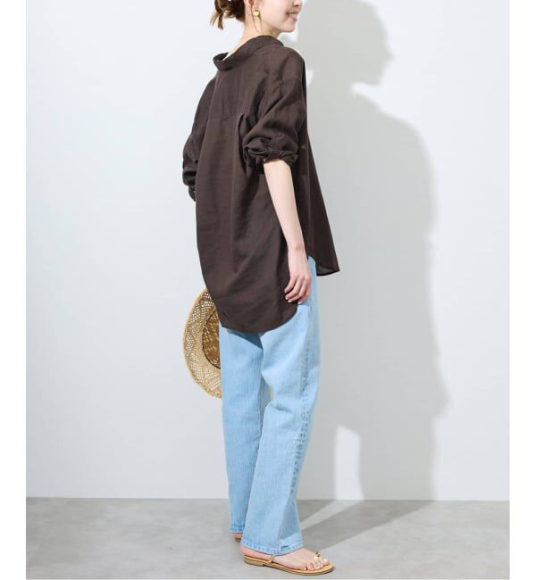 SLOBE IENA「《追加予約》リネンコットンレギュラーシャツ」|シャツ・ブラウス|