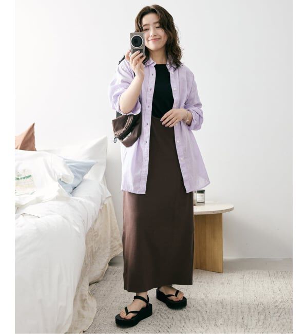 SLOBE IENA「《追加予約》リネンコットンレギュラーシャツ」|シャツ・ブラウス|