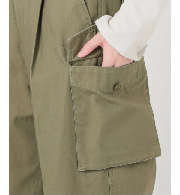 SLOBE IENA「バックサテンミリタリーパンツ」|カーゴ|