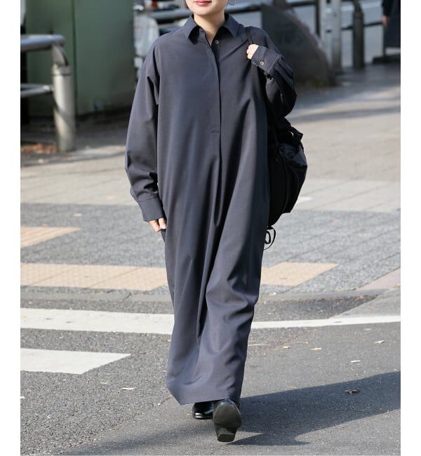 JOURNAL STANDARD「ソモウライクバックスリットシャツワンピース」|ワンピース|