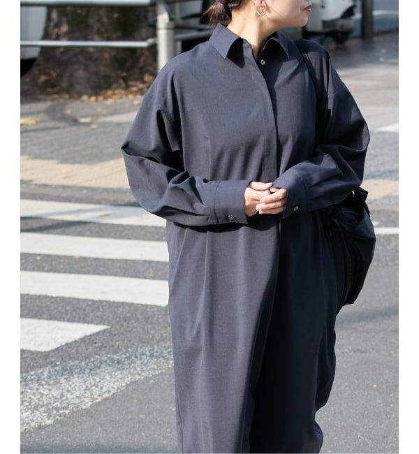 JOURNAL STANDARD「ソモウライクバックスリットシャツワンピース」|ワンピース|