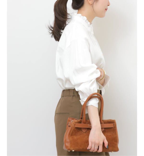 JOURNAL STANDARD relume「《WEB限定追加予約》フリルネックドビーストライプシャツ」|シャツ・ブラウス|