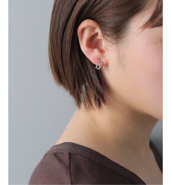 Spick and Span「【SAMH by LILAS】カフイヤリングダブルフープ SV（片耳）」|イヤーカフ|