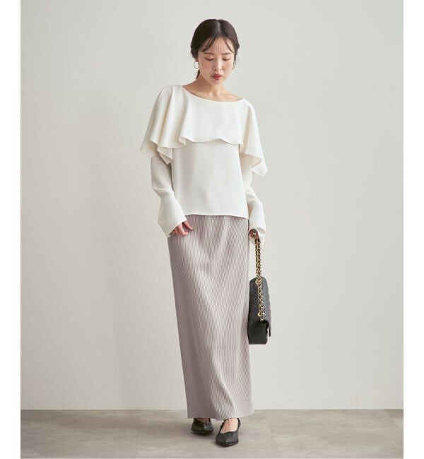 NOBLE「《追加・WEB限定カラー》トタンテレコタイトスカート」|スカート|