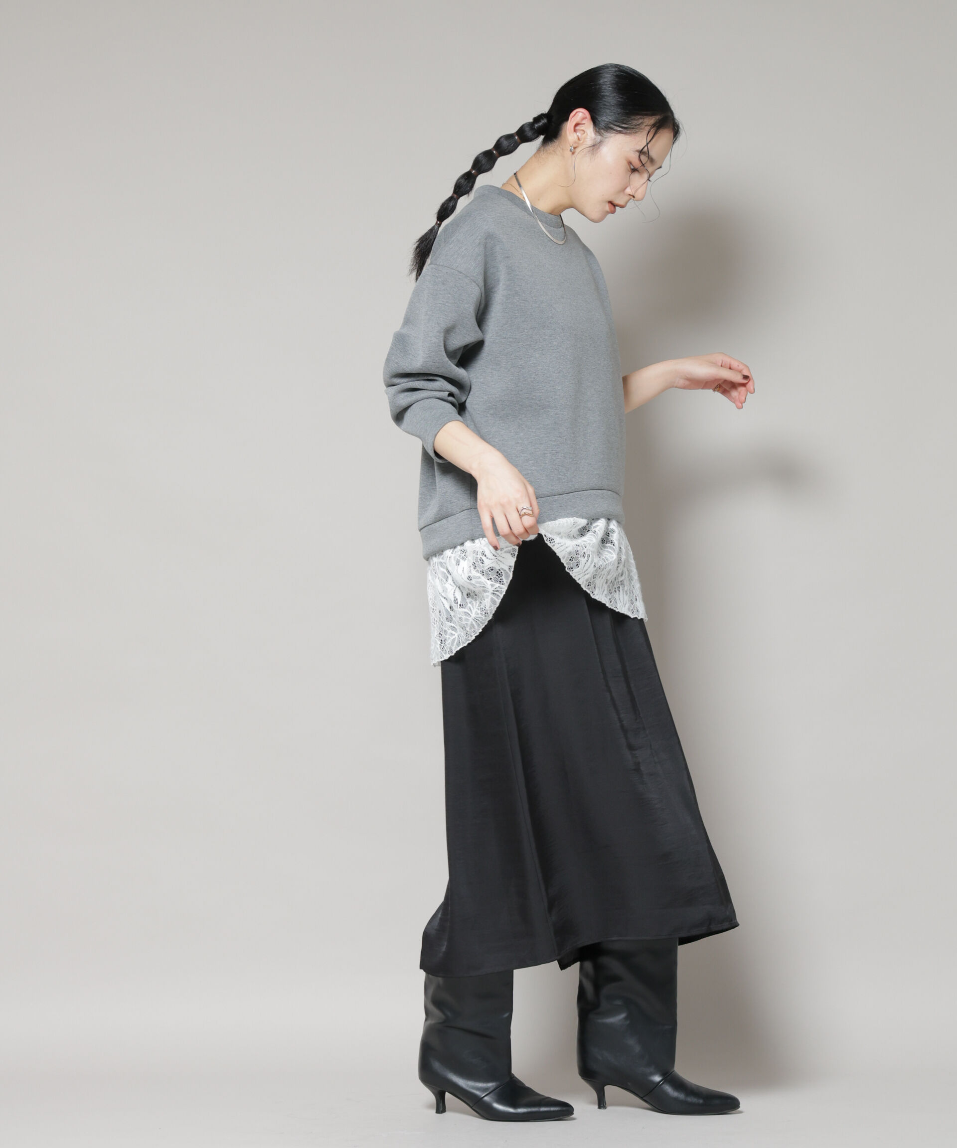 nano･universe「レースレイヤードセットワンピース」|ワンピース|