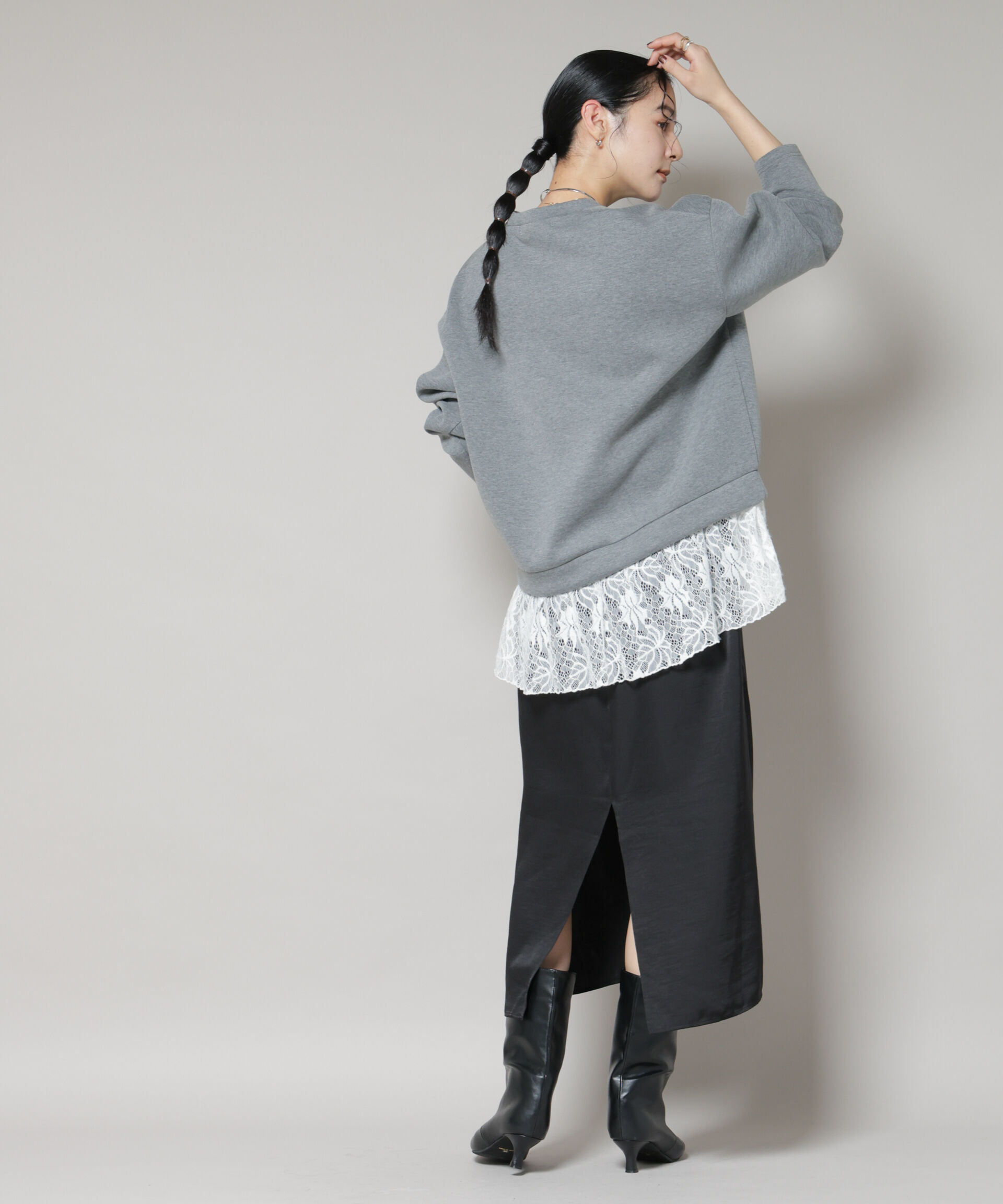 nano･universe「レースレイヤードセットワンピース」|ワンピース|