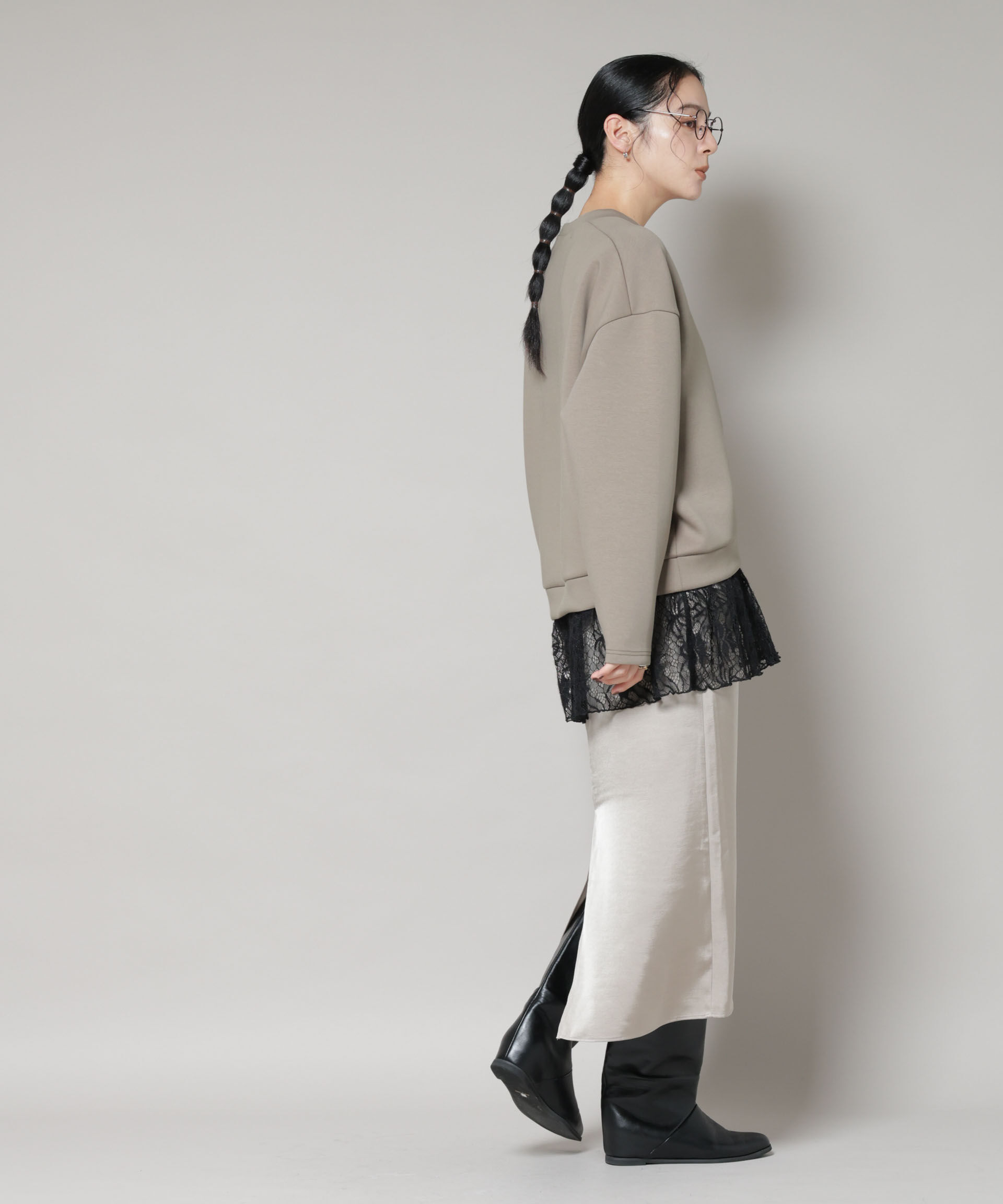 nano･universe「レースレイヤードセットワンピース」|ワンピース|