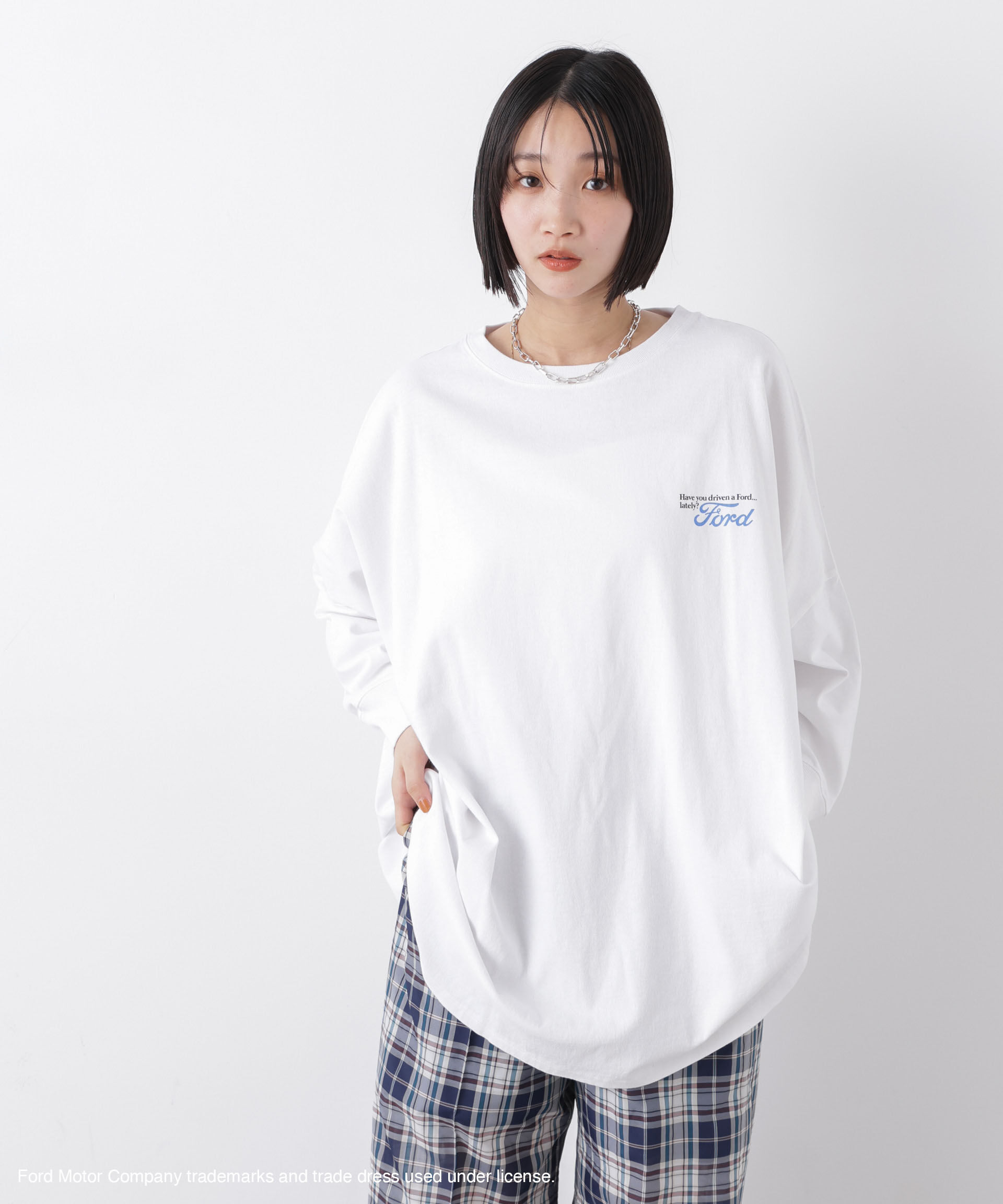 nano･universe「GOOD ROCK SPEED/FORD Big LS shirts」|Tシャツ・カットソー|ホワイト