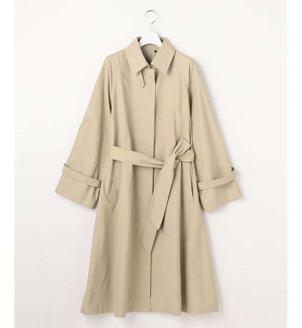 自由区「【春の必需品・オンオフ使える】コットンナイロンバルカラー コート」|ステンカラーコート|