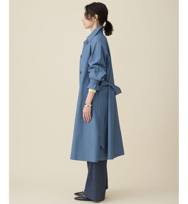 自由区「【春の必需品・オンオフ使える】コットンナイロンバルカラー コート」|ステンカラーコート|