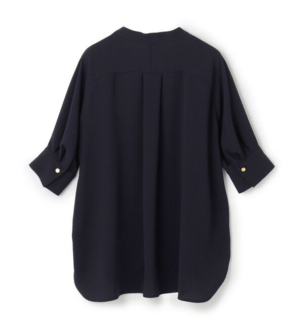 BEIGE,「【ご好評につき追加生産決定・洗える】FLEUR / スタンドカラープルオーバーブラウス」|シャツ・ブラウス|