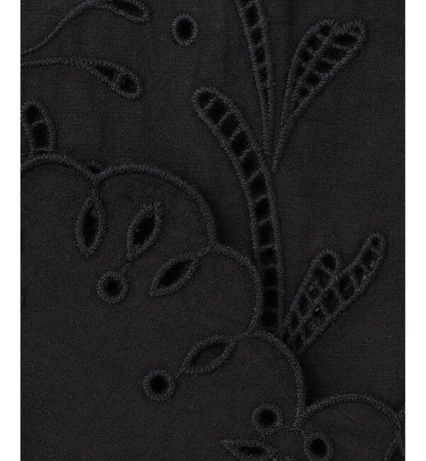 BEIGE,「【洗える】GALLERIA / コットンエンブロイダリーノースリーブブラウス」|シャツ・ブラウス|