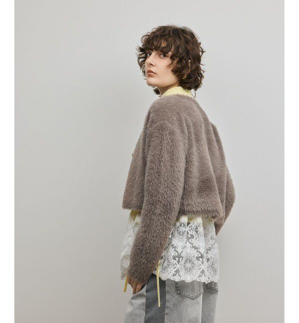 Diagram「フェザーショートニットカーディガン」|カーディガン|