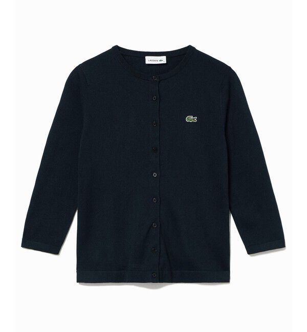LACOSTE「UVカット 吸水速乾 ウォッシャブル COOLMAX クールマックス 7部袖 ニットカーディガン」|カーディガン|