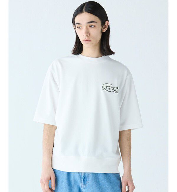 LACOSTE「オーバーサイズクロックエンブレム 半袖スウェット」|スウェット・ジャージ|