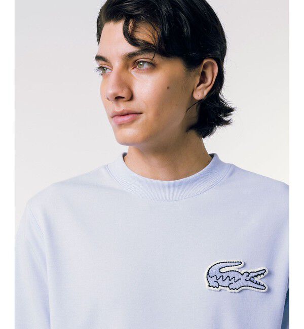 LACOSTE「オーバーサイズクロックエンブレム 半袖スウェット」|スウェット・ジャージ|