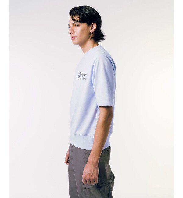 LACOSTE「オーバーサイズクロックエンブレム 半袖スウェット」|スウェット・ジャージ|