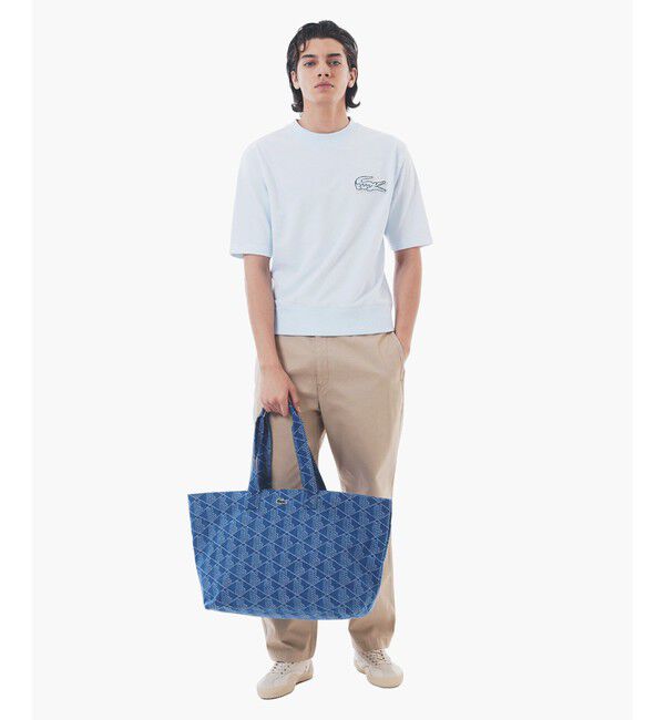 LACOSTE「オーバーサイズクロックエンブレム 半袖スウェット」|スウェット・ジャージ|