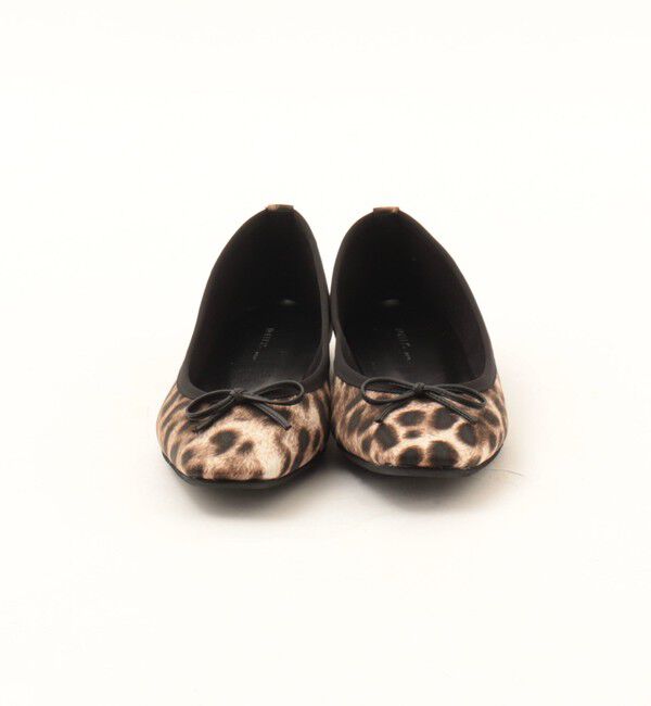 NOLLEY'S「【NOLLEYS/ノーリーズ】スクエアトゥレオパードバレエシューズ」|バレエシューズ|