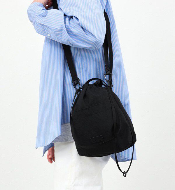 NOLLEY'S goodman「【BAICYCLON by bagjack/バイシクロン バイ バッグジャック】BCL-114 DRAWSTRING SHOULDER BAG」|ショルダー・メッセンジャー|ブラック